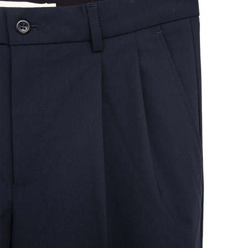 Norse Projects Benn Relaxed Light Wool Pleated Trouser Dark Navy N25-04057004 Degli Uberti